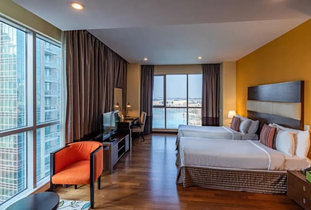 ラマダ バイ ウィンダム ダウンタウン ドバイ-プレミアム スタジオ シングルベッド 2 台 禁煙 (Burj Khalifa/Fountain View)-9