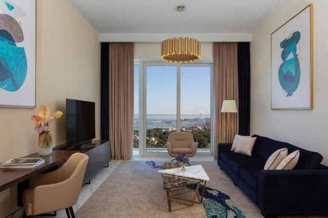 Avani + Palm View Dubai Hotel & Suites = 杜拜 Avani + Palm View 酒店及套房-高級公寓, 1 間臥室, 海景-2