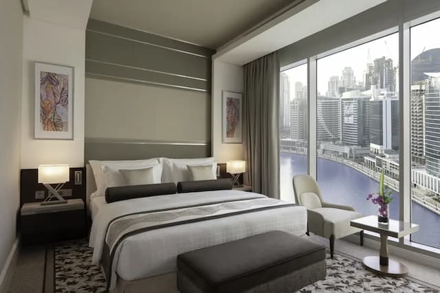 杜拜Renaissance Business Bay酒店-休閒套房, 1 張特大雙人床, 海灣景-3