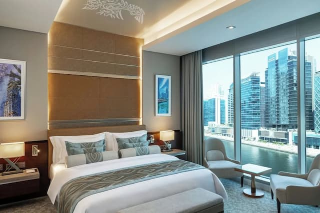 杜拜Renaissance Business Bay酒店-休閒套房, 1 張特大雙人床, 海灣景-4