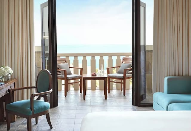 索菲特杜拜棕櫚渡假村暨溫泉酒店-奢華客房, 1 張特大雙人床, 露台, 海景-3