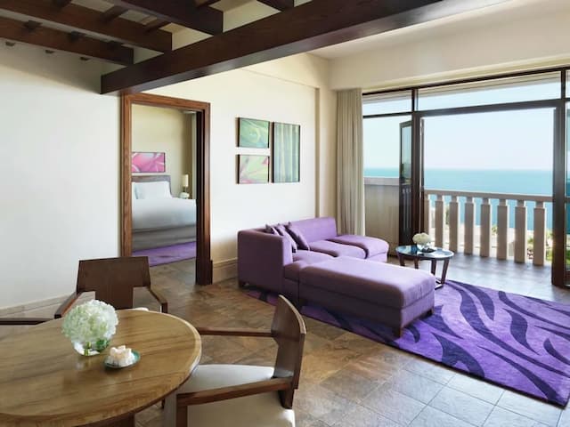 索菲特杜拜棕櫚渡假村暨溫泉酒店-休閒套房, 2 間臥室, 可使用俱樂部酒廊, 海景 (Opera)-7