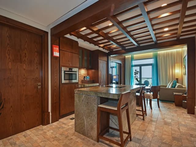 索菲特杜拜棕櫚渡假村暨溫泉酒店-家庭公寓, 1 間臥室, 廚房, 海景-8