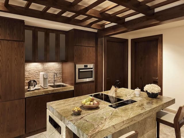 索菲特杜拜棕櫚渡假村暨溫泉酒店-家庭公寓, 1 張特大雙人床及 1 張梳化床, 廚房, 度假村景 (2 Bedrooms)-7