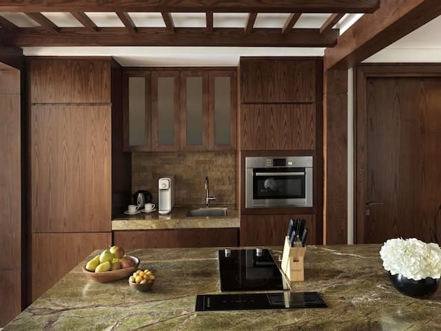 索菲特杜拜棕櫚渡假村暨溫泉酒店-家庭公寓, 1 張特大雙人床及 1 張梳化床, 廚房, 度假村景 (2 Bedrooms)-6