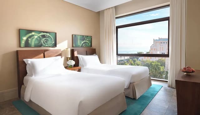 索菲特杜拜棕櫚渡假村暨溫泉酒店-家庭公寓, 1 張特大雙人床及 1 張梳化床, 廚房, 度假村景 (2 Bedrooms)-4