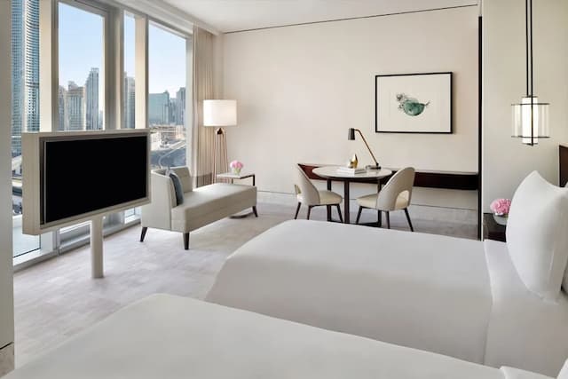 地址天空景觀酒店-Premier Twin Burj Khalifa View Room - Exclusive Access to Level 54 Infinity Pool-2