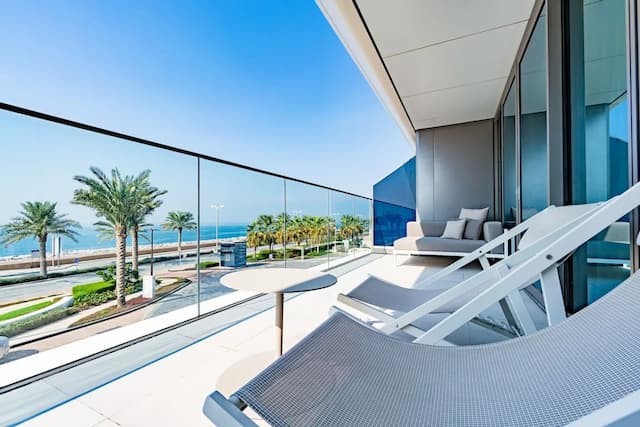 西杜拜 - 棕櫚酒店-Fabulous Room, 客房, 1 張特大雙人床, 露台, 海景-8