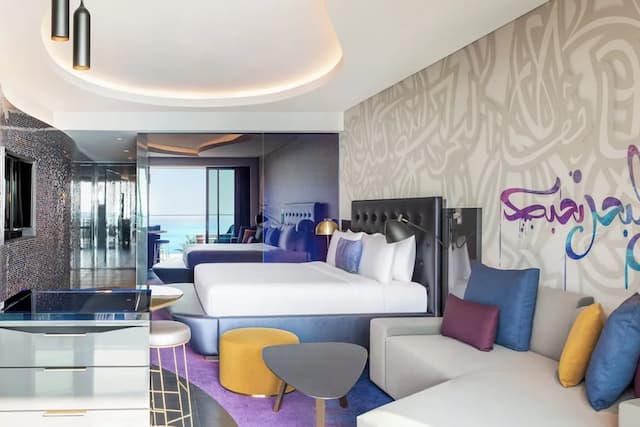 西杜拜 - 棕櫚酒店-Fabulous Room, 客房, 1 張特大雙人床, 露台, 海景-4
