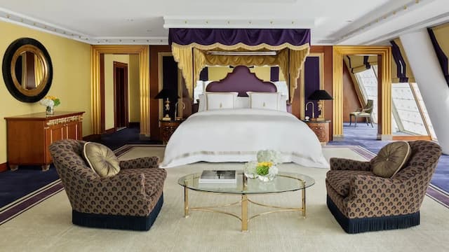 杜拜朱美拉阿拉伯塔飯店-Duplex Diplomatic Three Bedroom Suite, Butler, Hermès Amenities, Spa & Beach Club Access (670sqm)-2