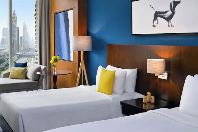 ヴォコ ドバイ by IHG-クラブ ルーム シングルベッド 2 台 シティビュー-4