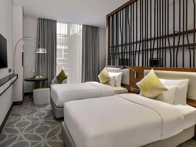 杜拜城美居大酒店-Deluxe Room, 2 Twin Beds with Free Airport Transfer & Shuttle to La Mer & Malls-1