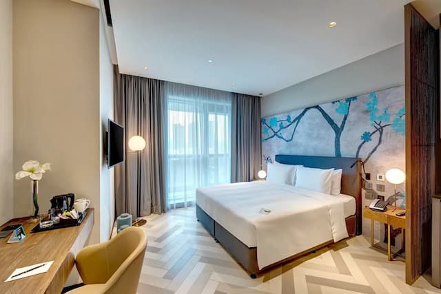 밀레니엄 플레이스 바르샤 하이츠 호텔 아파트먼트-프리미엄 스튜디오, 킹사이즈침대 1개 (Sky.)-4