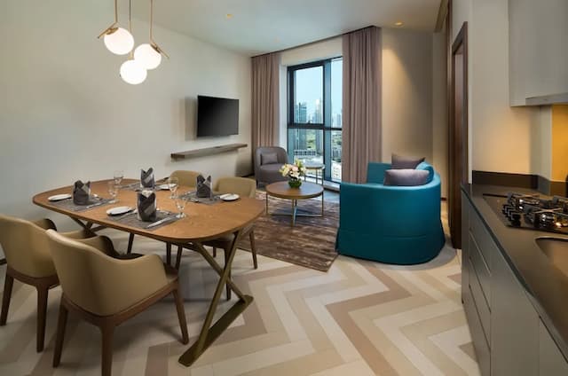 밀레니엄 플레이스 바르샤 하이츠 호텔 아파트먼트-프리미엄 아파트, 킹사이즈침대 1개 (King)-8