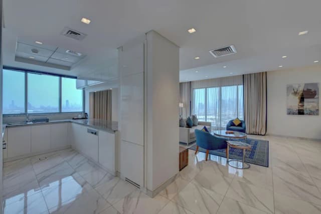 スハ ミナ ラシッド ホテル アパートメンツ-デラックス アパートメント 3 ベッドルーム シティビュー-11