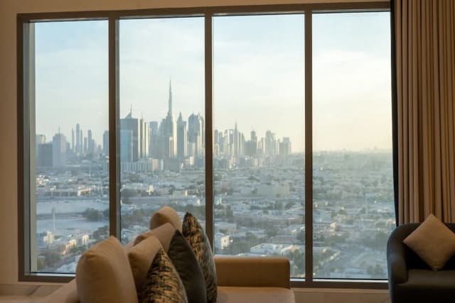 スハ ミナ ラシッド ホテル アパートメンツ-デラックス アパートメント 3 ベッドルーム シティビュー-16