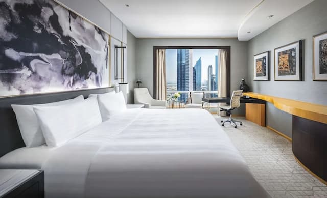 杜拜香格里拉-Deluxe Room, 1 King Bed, Burj View-5