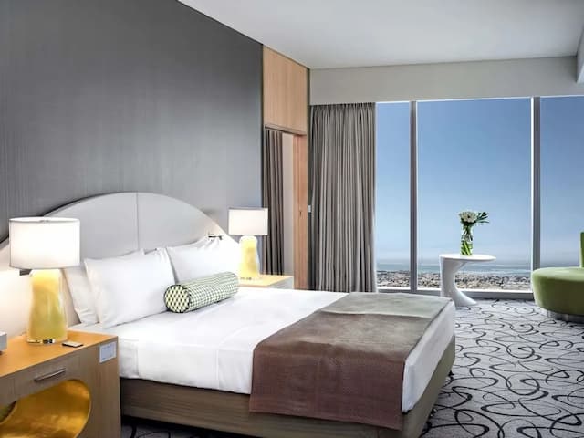 杜拜索菲特酒店-套房, 1 張特大雙人床, 可使用俱樂部酒廊 (Opera Suite, Club Millésime access)-9