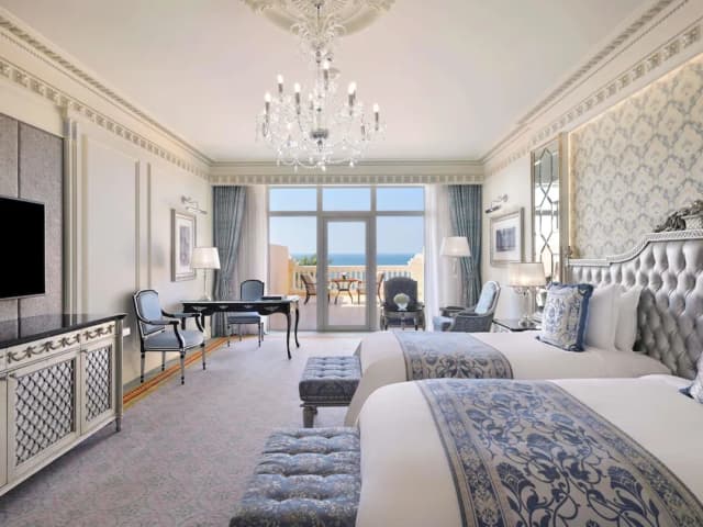 ラッフルズ ザ パーム-プレミア ルーム バルコニー オーシャンビュー-9