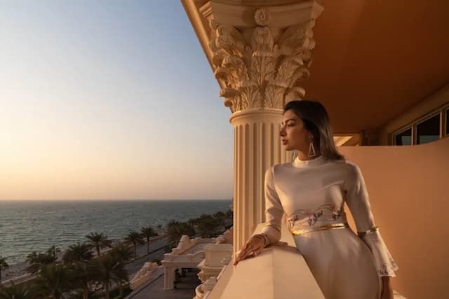 棕櫚樹Raffles酒店-Raffles, 休閒客房, 可使用俱樂部酒廊, 海景-2