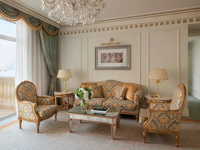 棕櫚樹Raffles酒店-尊貴套房, 可使用俱樂部酒廊 (Balcony)-1