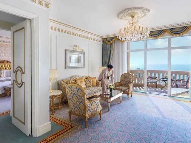 棕櫚樹Raffles酒店-特色套房, 露台, 海景-6