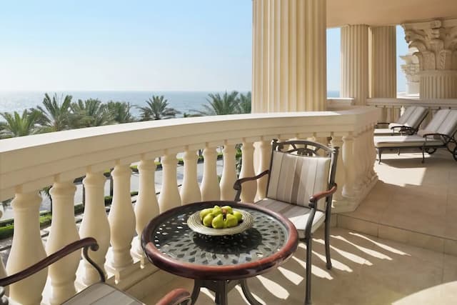 棕櫚樹Raffles酒店-特色套房, 露台, 海景-4