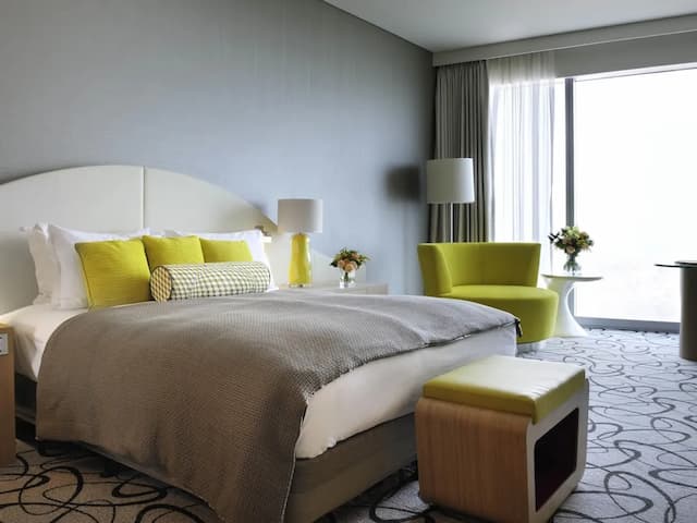 杜拜索菲特酒店-奢華客房, 1 張特大雙人床, 可使用俱樂部酒廊-1