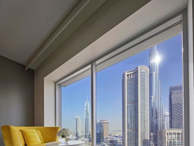 杜拜索菲特酒店-奢華客房, 1 張特大雙人床 (Burj Khalifa View)-9