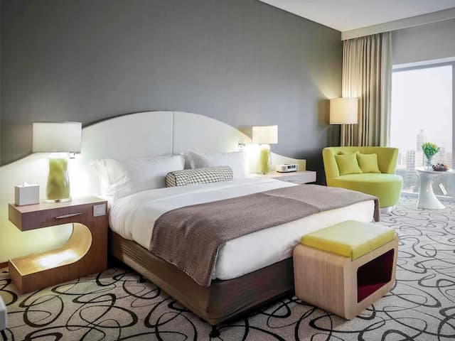 杜拜索菲特酒店-奢華客房, 1 張特大雙人床 (Burj Khalifa View)-10