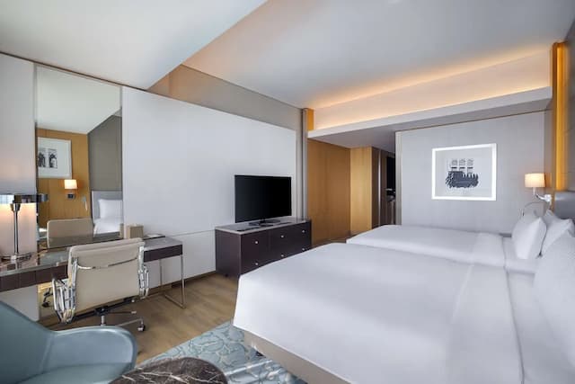 杜拜朱美拉棕櫚島希爾頓酒店-家庭客房, 1 張特大雙人床, 海景 (Deluxe, Connecting Rooms)-4