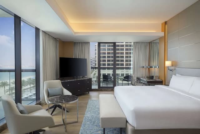 杜拜朱美拉棕櫚島希爾頓酒店-豪華套房, 1 間臥室, 露台, 海景-2