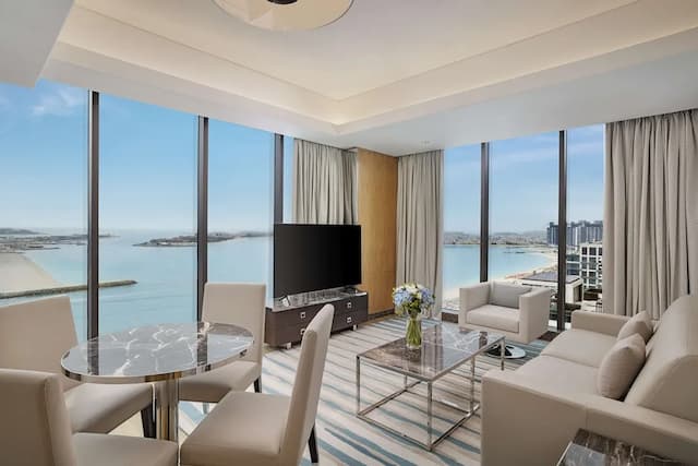 杜拜朱美拉棕櫚島希爾頓酒店-套房, 1 間臥室, 露台, 海景-5