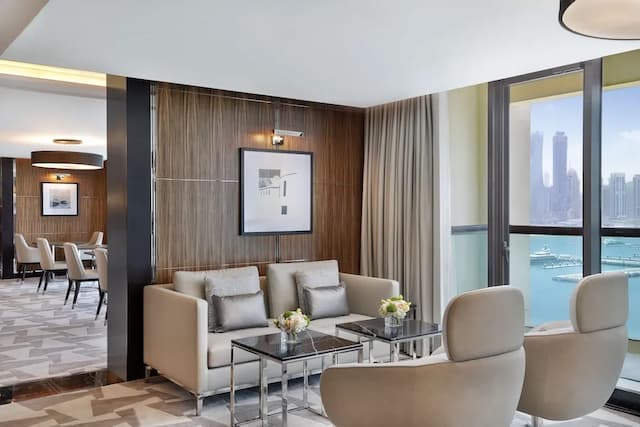 杜拜朱美拉棕櫚島希爾頓酒店-套房, 1 間臥室, 露台, 海景-8