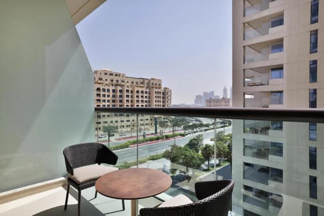 힐튼 두바이 팜 주메이라-이그제큐티브룸, 킹사이즈침대 1개, 발코니, 코너-3