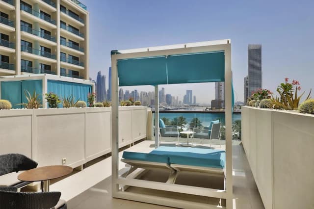 힐튼 두바이 팜 주메이라-럭셔리룸, 더블침대 2개, 바다 전망 (Cabana)-3