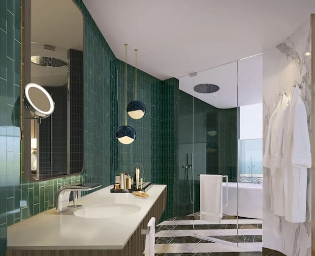 W ドバイ - ミナ セヤヒ-デラックス ルーム キングベッド 1 台 バルコニー ハーバービュー (Corner)-10