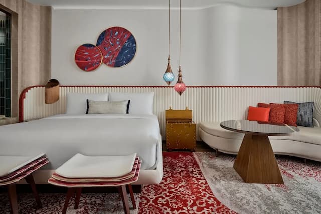 W ドバイ - ミナ セヤヒ-プレミア ルーム キングベッド 1 台 バルコニー シービュー (Corner)-7