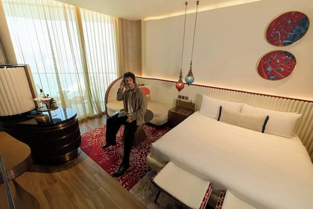 W ドバイ - ミナ セヤヒ-デラックス ルーム キングベッド 1 台 バルコニー シービュー-16