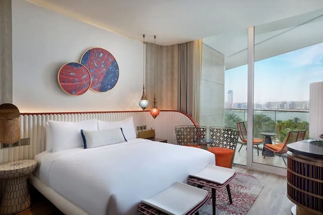 W ドバイ - ミナ セヤヒ-デラックス ルーム キングベッド 1 台 バルコニー シービュー-1