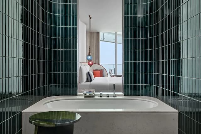 W ドバイ - ミナ セヤヒ-デラックス ルーム キングベッド 1 台 バルコニー シービュー-14