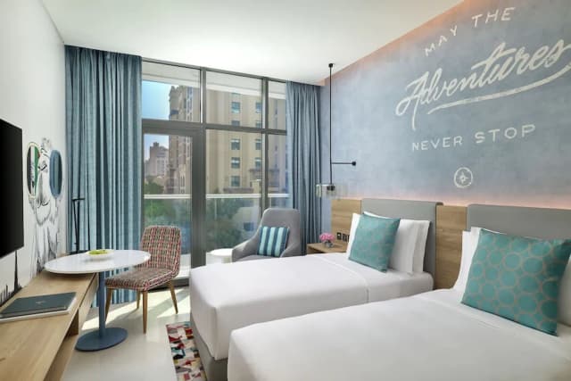 杜拜 The Palm NH Collection 酒店-高級雙人或雙床房, 露台-1