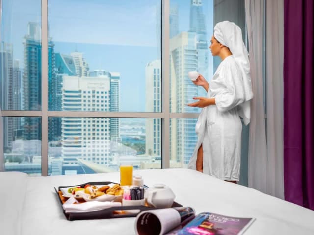 풀먼 두바이 주메이라 레이크 타워 호텔 & 레지던스-디럭스룸, 킹사이즈침대 1개-12