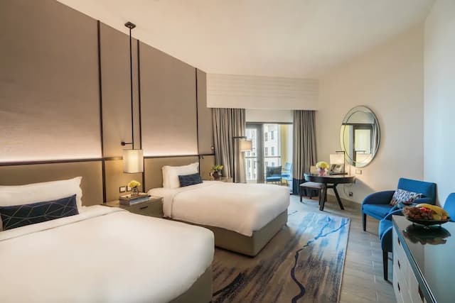 アムワジ ロタナ ジュメイラ ビーチ - ドバイ-ルーム シングルベッド 2 台 バルコニー シービュー-1