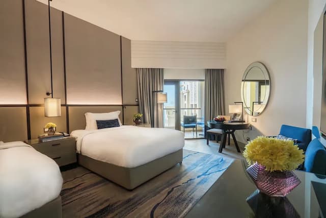 アムワジ ロタナ ジュメイラ ビーチ - ドバイ-ルーム シングルベッド 2 台 バルコニー シービュー-2