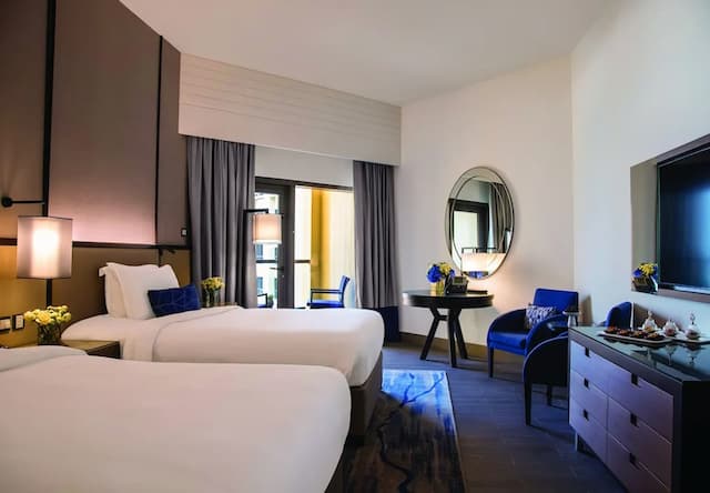 アムワジ ロタナ ジュメイラ ビーチ - ドバイ-ルーム シングルベッド 2 台 バルコニー シービュー-3