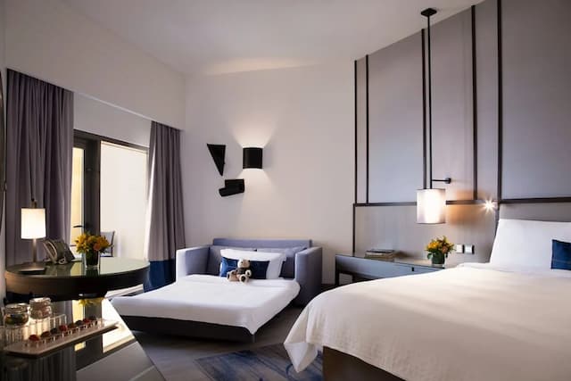 アムワジ ロタナ ジュメイラ ビーチ - ドバイ-ファミリー ルーム キングベッド 1 台 バルコニー シービュー-3