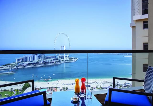 アムワジ ロタナ ジュメイラ ビーチ - ドバイ-ルーム キングベッド 1 台 バルコニー シービュー (Ain Dubai)-6