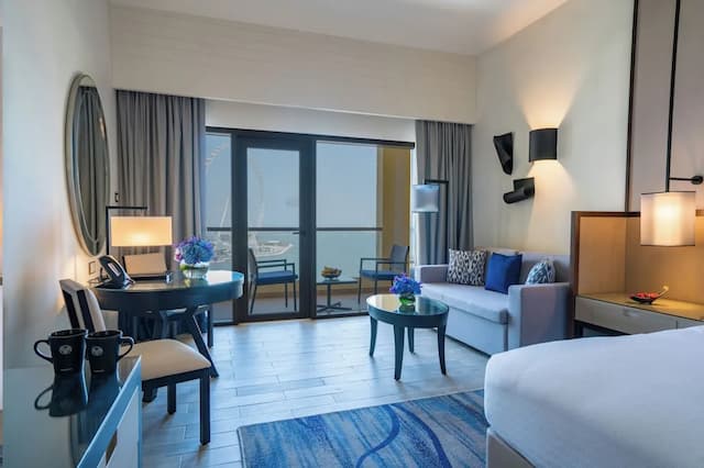 アムワジ ロタナ ジュメイラ ビーチ - ドバイ-ルーム キングベッド 1 台 バルコニー (Sea Front View Lounge Access)-5