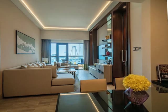 アムワジ ロタナ ジュメイラ ビーチ - ドバイ-スイート 1 ベッドルーム バルコニー (Sea Front Lounge Access)-3